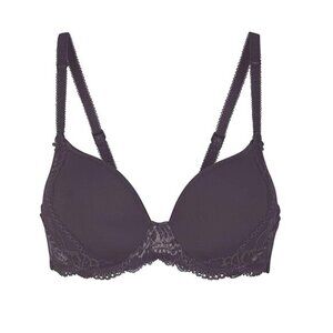 Simone Perele Delice 3D Spacer Underwire Contour Bra Size E Purple Lace 12X343